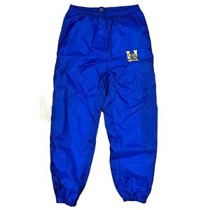 Southern University Pro Athletic Lined Nylon Track Pants Blue Large Vintage